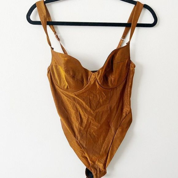 Victoria's Secret Other - Victoria secret metallic bronze vintage bodysuit 36C